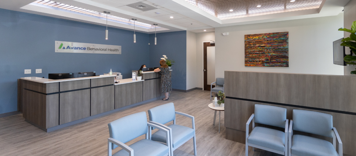 Avance Care Behavioral Health front desk.